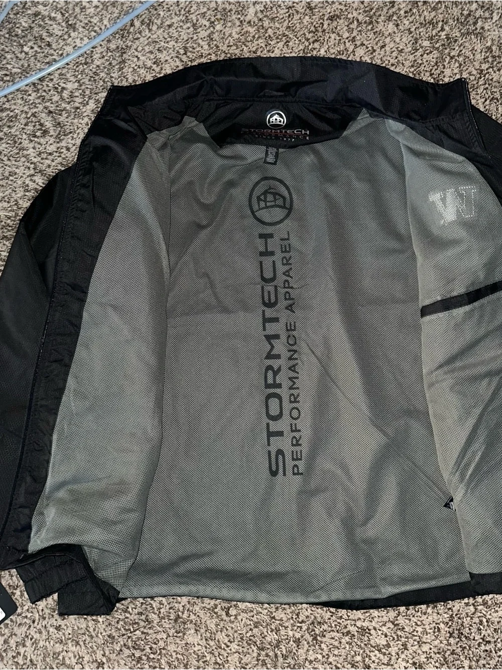 STORMTECH Black Windbreaker Jacket WASHINGTON HUSKIES